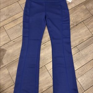 NWT Jaanuu Galaxy Blue Yoga Pants - Size Small